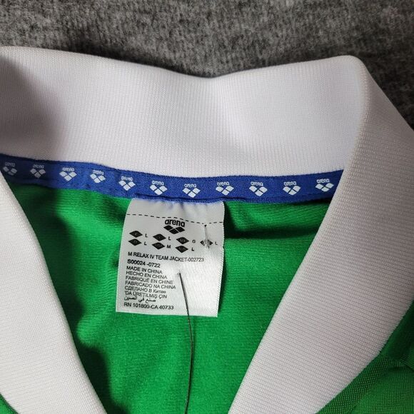 Arena Gator Team Warm-Up Relaxe Size L Green Full Zip Swimming Jacket - Picture 12 of 12